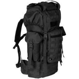 MFH batoh bojový MOLLE 65l polstrovaný + ALU výztuha ČERNÝ