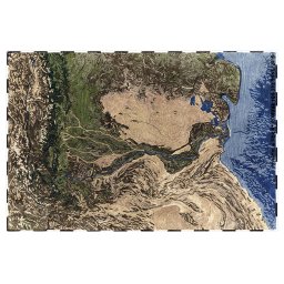 GAN designové koberce Plastic Rivers Indus