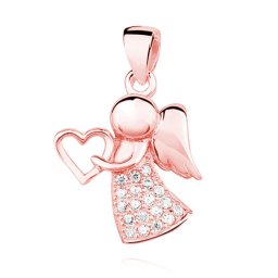 Lafira stříbrný přívěsek Anděl Heart Rose Z1303CRG