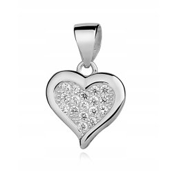 Lafira stříbrný přívěsek srdce Full Z0839C