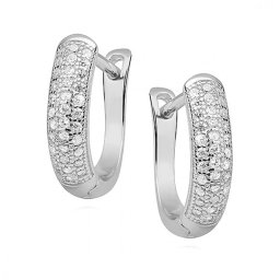 Lafira stříbrné náušnice Oval Z0972