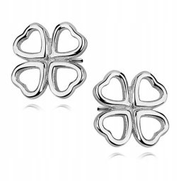 Lafira stříbrné náušnice Clover Heart KS0143