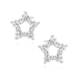 Lafira stříbrné náušnice Star Crystal Z1504E