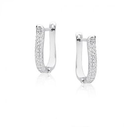 Lafira stříbrné náušnice Slim Crystal Z1553