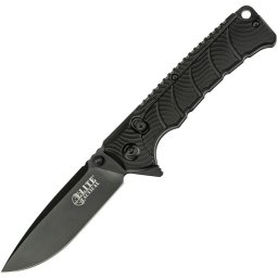 ELITE TACTICAL nůž zavírací BACKDRAFT hladké ostří ČERNÝ