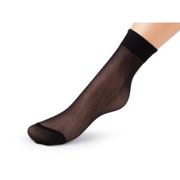 Silonové ponožky 20 den 5 párů, barva 999 Black