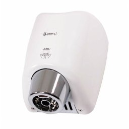 Bílý plastový bezdotykový horkovzdušný vysoušeč rukou Jet Dryer BOOSTER