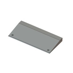 Pozinkovaný nájezd pro kartáčové vstupní rohože FLT-PRM, FLT-ECO FLOMA - 30 x 60 x 5 cm