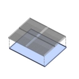 Nerezová odtoková vana pro kartáčové vstupní rohože FLT-PRM, FLT-ECO FLOMA - 159,7 x 121,2 x 5 cm