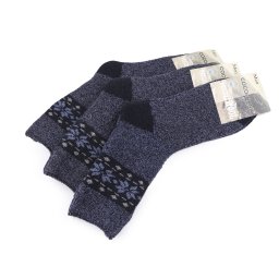 Ponožky thermo vysoké, barva 6 (42-48) modrá jeans
