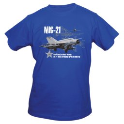 Triko EXC MIG-21 MODRÉ vel. L