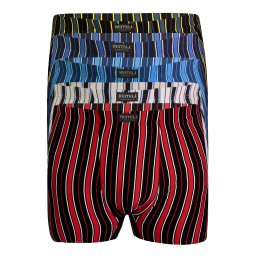 Vardan Beiteli maxi boxerky s pruhy FM608 3bal. 4XL vícebarevná