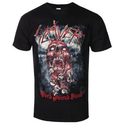 tričko pánské Slayer - World Painted Blood Skull - ROCK OFF - SLAYTEE09MB