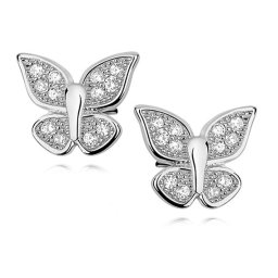 Lafira stříbrné náušnice Butterfly Z1045