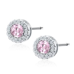 Lafira stříbrné náušnice Round Rose Z1128LP