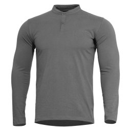 Triko ROMEO HENLEY 2.0 dlouhý rukáv ŠEDÉ - WOLF GREY vel. L