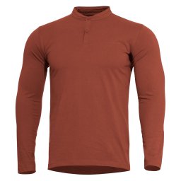 Triko ROMEO HENLEY 2.0 dlouhý rukáv ČERVENÉ vel. S