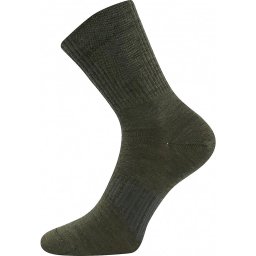 Ponožky Powrix merino vlna zelené vel. EU 43-46