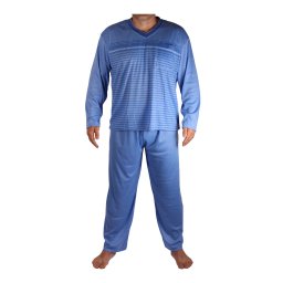 Standa pyžamo pánské dlouhé V2401 3XL světle modrá