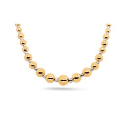 Dvoubarevný náhrdelník kuličky IZ28872