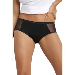 Menstrual lace boxer strong DIM - menstruační kalhotky Bellinda XL černá