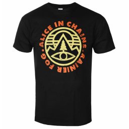 tričko pánské Alice In Chains - Pine Emblem - Black - ROCK OFF - AICTS06MB
