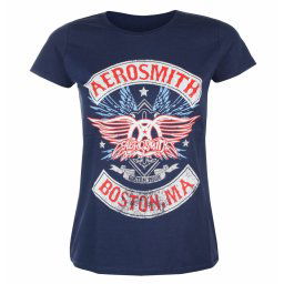 tričko dámské Aerosmith - Boston Pride - NAVY - ROCK OFF - AEROTS04LN