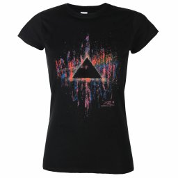 tričko dámské Pink Floyd - DSOTM Pink Splatter - BLACK - ROCK OFF - GDAPFTS02LB