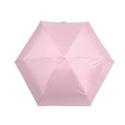 Skládací mini deštník s pevným pouzdrem, barva 2 pudrová