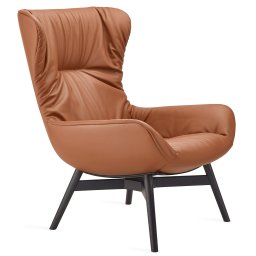Freifrau Manufaktur designová křesla Leya Wingback Chair Wood