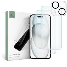 Sada ochranných tvrzených skel Tech-Protect Supreme SET iPhone 15