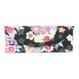 Japonské dámské pouzdro na brýle Black Flower 9