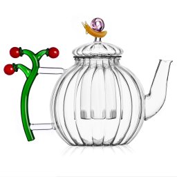 Ichendorf Milano designové konvice Teapot Optic Tomatoes and Snail