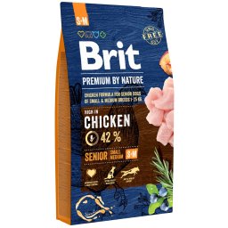 Brit Dog Premium by Nature Senior S+M Velikost: 8 kg