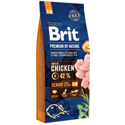 Brit Dog Premium by Nature Senior S+M Velikost: 15 kg