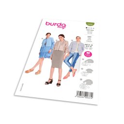Střih Burda 6006 - Krátké otevřené sako