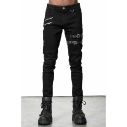 kalhoty unisex KILLSTAR - On The Horizon Jeans - Black - KSRA005070