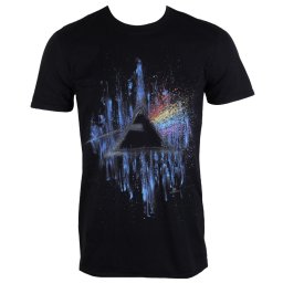 tričko pánské Pink Floyd - DSOTM Blue Splatter - Black - ROCK OFF - GDAPFTS01MB