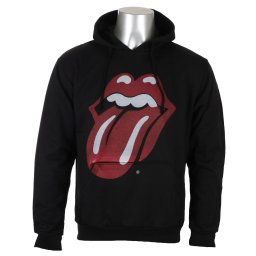 mikina pánská Rolling Stones - Classic - Black - ROCK OFF - RSHD04MB