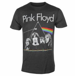 tričko pánské Pink Floyd - DSOTM Band & Pulse - Charcoal - ROCK OFF - PFTEE31MC