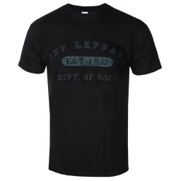 tričko pánské Def Leppard - Collegiate Logo - ROCK OFF - DEFLTS01MB