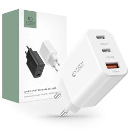 Nabíječka Tech-Protect NC30W 3-Port PD30W/QC3.0 - Bílá