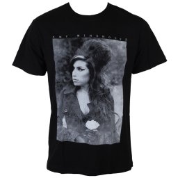 tričko pánské Amy Winehouse - Flower Portrait - ROCK OFF - AMYTS02MB