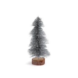 Dekorace vánoční stromeček s glitry, barva 2 (20 cm) stříbrná