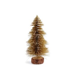 Dekorace vánoční stromeček s glitry, barva 3 (20 cm) zlatá