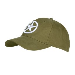 FOSTEX čepice baseball 3D výšivka ALLIED STAR WWII ZELENÁ