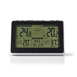 Bezdrátová meteostanice Nedis WEST400BK s budíkem