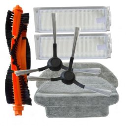 7ks HEPA filtry a kartáče pro ETA 2228 Navagio, Xiaomi Vacuum Mop-Pro, S10, Viomi, s mopy, sada 7ks