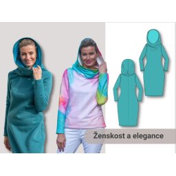 Střih Tereza dámské šaty 170 cm
