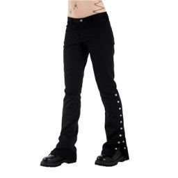 kalhoty dámské Black Pistol - Button Hipster Denim (Black) - B-1-59-001-00